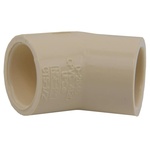 Charlotte Pipe CTS023090600 1/2 in. Socket x 1/2 in. Dia. Socket CPVC 45 Degree Elbow