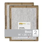 3M FPL04-2PK-24 Filtrete 14 in. W X 25 in. H X 1 in. D Synthetic 5 MERV Flat Panel Filter 2 pk