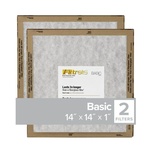 3M FPL11-2PK-24 Filtrete 14 in. W X 14 in. H X 1 in. D Synthetic 1 MERV Flat Panel Filter 2 pk