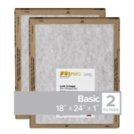3M FPL21-2PK-24 Filtrete 18 in. W X 24 in. H X 1 in. D Synthetic 1 MERV Flat Panel Filter 2 pk