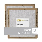 3M FPL10-2PK-24 Filtrete 12 in. W X 12 in. H X 1 in. D Synthetic 1 MERV Flat Panel Filter 2 pk