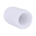 Charlotte Pipe PVC 02102 0500 Schedule 40 1/2 in. FPT x 1/2 in. Dia. FPT PVC Coupling