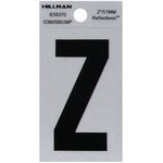 Hillman 839370 2 in. Reflective Black Mylar Self-Adhesive Letter Z 1/pc.