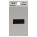 Hillman 839376 2 in. Reflective Black Mylar Self-Adhesive Special Character Hyphen 1/pc.