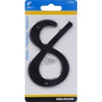 Hillman 839766 4 in. Black Plastic Nail-On Number 8 1/pc.