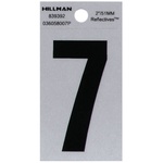 Hillman 839392 2 in. Reflective Black Mylar Self-Adhesive Number 7 1/pc.