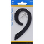 Hillman 839768 4 in. Black Plastic Nail-On Number 9 1/pc.