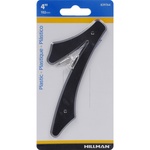 Hillman 839764 4 in. Black Plastic Nail-On Number 7 1/pc.