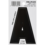 Hillman 841504 3 in. Black Vinyl Self-Adhesive Letter A 1/pc.