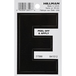Hillman 841512 3 in. Black Vinyl Self-Adhesive Letter E 1/pc.
