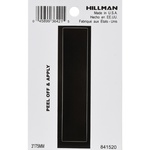Hillman 841520 3 in. Black Vinyl Self-Adhesive Letter I 1/pc.
