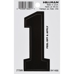 Hillman 841486 3 in. Black Vinyl Self-Adhesive Number 1 1/pc.