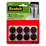 3M SP822-NA Scotch Felt Self Adhesive Protective Pad Brown Round 1 pk