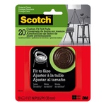 3M SP882-NA Scotch Felt Self Adhesive Protective Pad Brown Round 1 pk