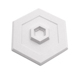 Prime-Line U9275 5/8 in. H x 5 in. W x 5 in. L Vinyl White Wall Protector Mounts to wall