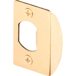 Prime-Line E2232 2.25 in. H x 1-5/8 in. L Brass-Plated Steel Latch Strike Plate