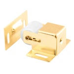 Prime-Line - U 9047 - 0.94 in. H X 1.75 in. W X 1.81 in. D Brass-Plated Steel Roller Catch