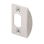 Prime-Line E2457 2-1/4 in. H x 1-5/8 in. L Satin Nickel Steel Latch Strike Plate