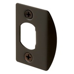 Prime-Line E2516 2.25 in. H x 1.44 in. L Classic Bronze Steel Latch Strike Plate 2/Pack