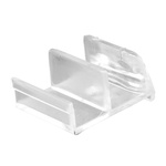 Prime-Line - M 6111 - 5.4 in. H X 9/16 in. W Clear Frameless Shower Door Bottom Guide