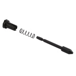 Prime-Line - L 5771 - Mill Black Plastic Plunger Latch 4 pk