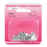 Prime-Line - L 5762 - Mill Steel Screen Clip For 1/16 inch 4 pk