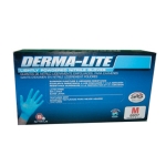SAS Safety 6607 Derma-Lite Powdered Nitrile Disposable Gloves, Medium