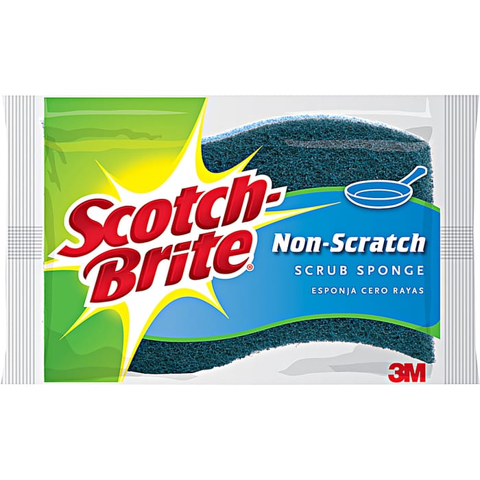 3M 521 Scotch-Brite Non-Scratch Sponge For Multi-Purpose 4.4 in. L 1/Pack 