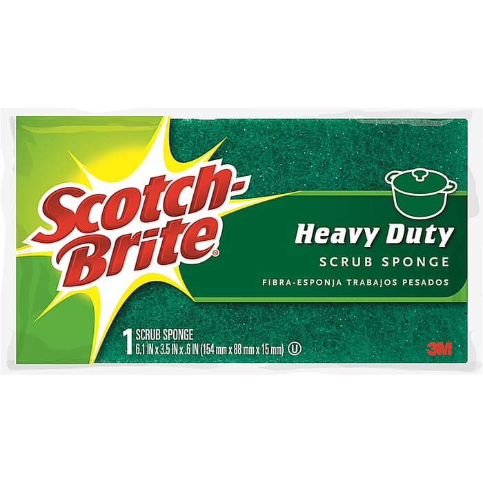 3M 425 Scotch-Brite Heavy Duty Sponge For Household 4.5 in. L 1/Pack 