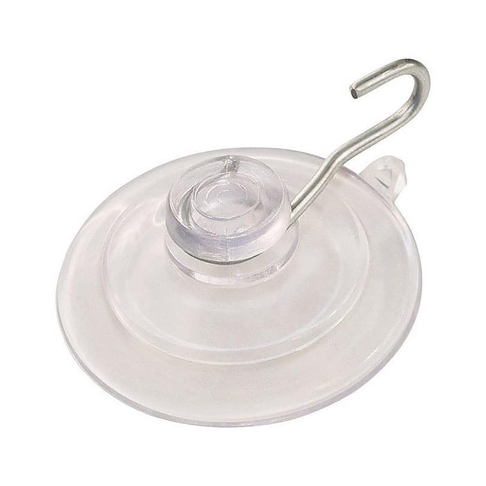 Hillman 701478 Medium Clear Metal/Plastic 1-3/4 in. L Hook 3 lb. 1/Pack 