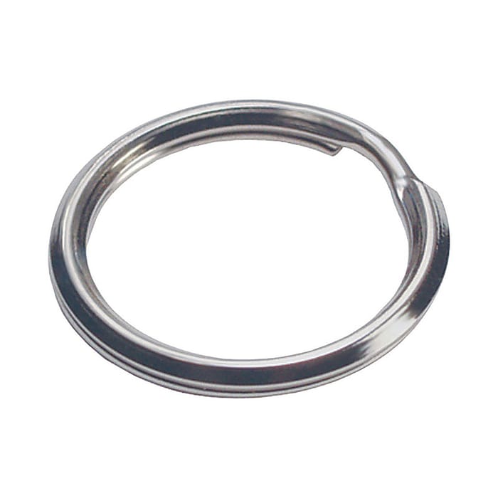Hillman 703514 1 in. Dia. Tempered Steel Silver Split Rings/Cable Rings Key Ring 