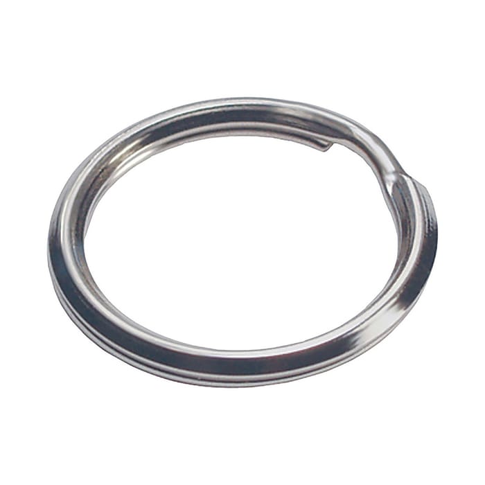 Hillman 703518 1-1/4 in. Dia. Tempered Steel Silver Split Rings/Cable Rings Key Ring 