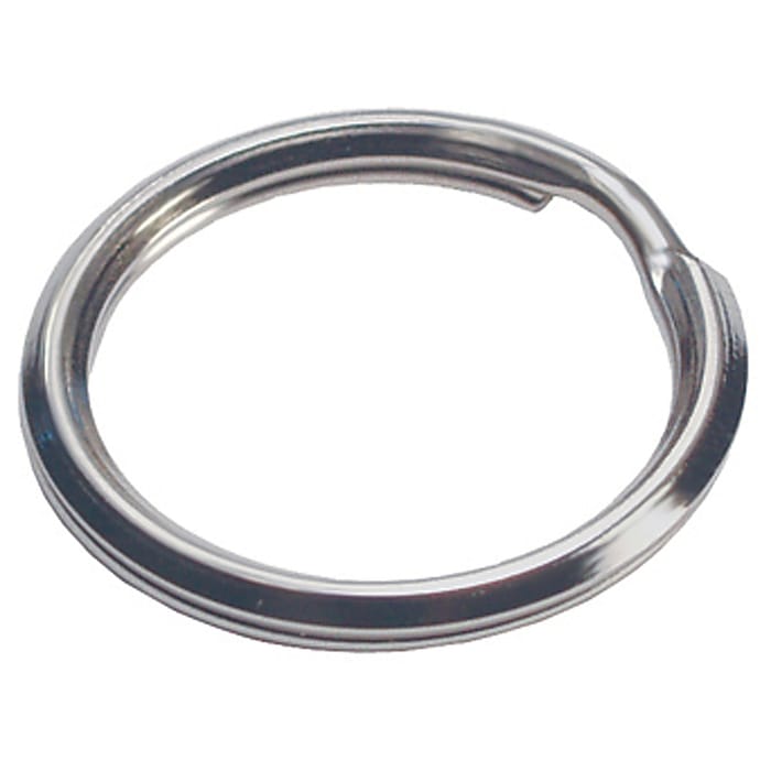 Hillman 703520 1-3/8 in. Dia. Tempered Steel Silver Split Rings/Cable Rings Key Ring 