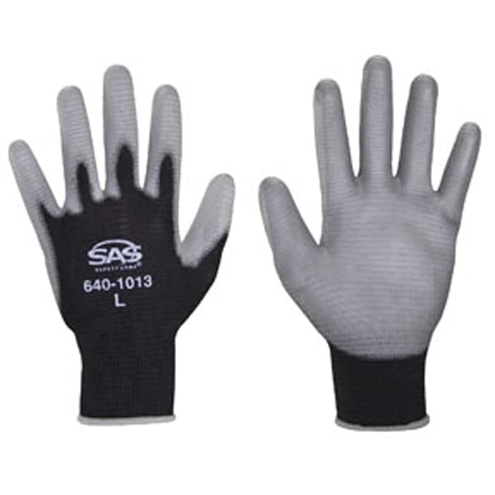 SAS Safety 640-1025 PawZ Polyurethane Coated Palm Gloves, XXL 