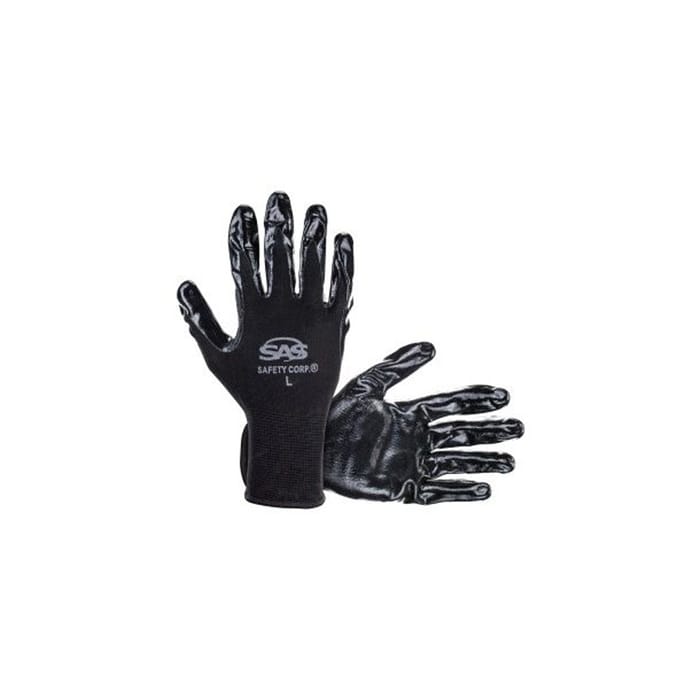 SAS Safety 640-1910 PAWS NITRILE COATED GLOVE X-Large 
